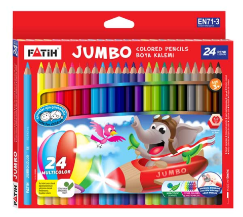 Fatih Kuru Boya Jumbo Tam Boy 24 Renk
