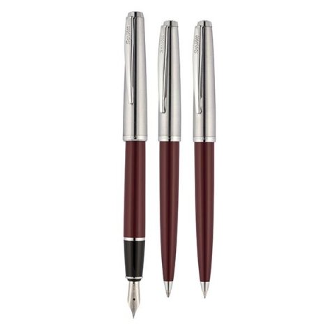 Scrikss 78  3 Lü Kalem Takımı Bordo