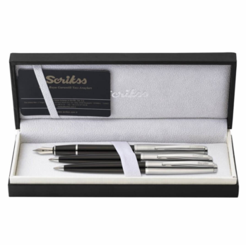 Scrikss 78  3 Lü Kalem Takımı Siyah