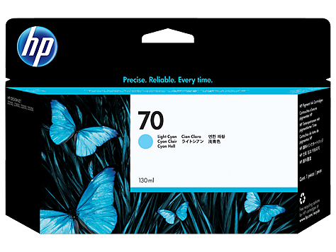HP 70 130 ml Açık Camgöbeği Mürekkep Kartuşu (C9390A)