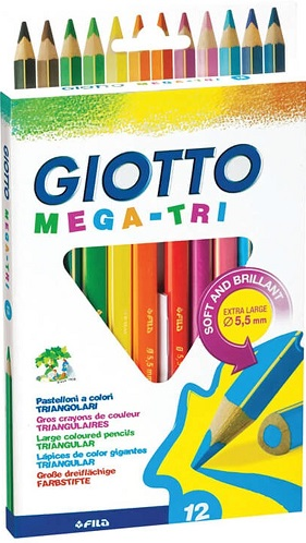 Giotto Kuru Boya Mega Üçgen 12 Renk