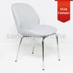 Cara Metal Chair - Light Gray