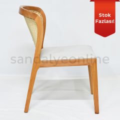 Sapere Wooden Chair - Gray Linen