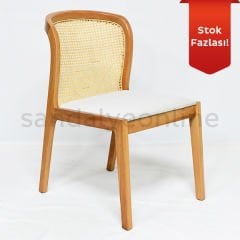 Sapere Wooden Chair - Gray Linen