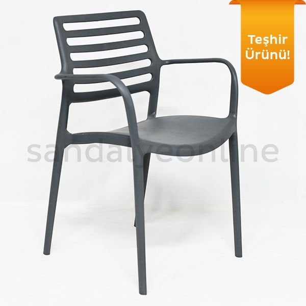 Louise Plastic Chair with Armrest