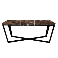 Marble Dining Table Brown - Cross