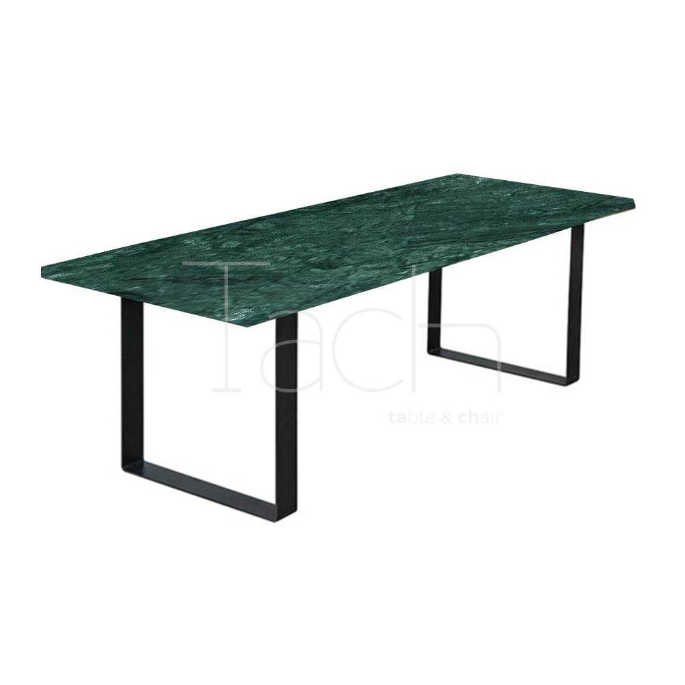 Marble Dining Table Green - Square