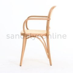 Lina Hazeranlı Wooden Chair with Arm
