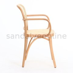 Lina Hazeranlı Wooden Chair with Arm