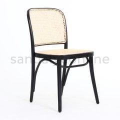 Lina Hazeranlı Black Wooden Chair