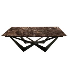 Marble Dining Table Brown- Diamond