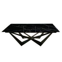 Marble Dining Table Black - Diamond