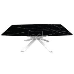 Marble Dining Table Black - Diamond