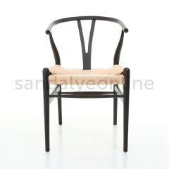 Wishbone Wooden Chair - Black