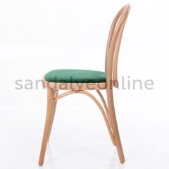 Justina Wood Upholstered Chair