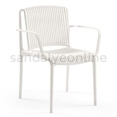 Nesse Kolçaklı Propilen Sandalye Beyaz