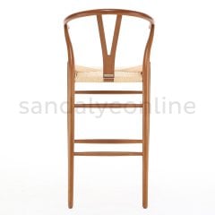 Wishbone Walnut Wood Bar Chair