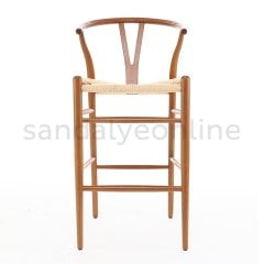 Wishbone Walnut Wood Bar Chair