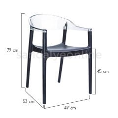 Carmen Black Plastic Chair