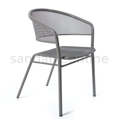 Demre Metal Arm Chair