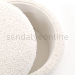 Bossie Chest Pouffe White