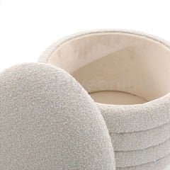 Bossie Chest Pouf Gray