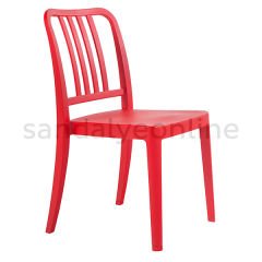 Varia Plastic Library Chair Red