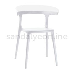 Pidri Plastik Yemekhane Sandalyesi Beyaz