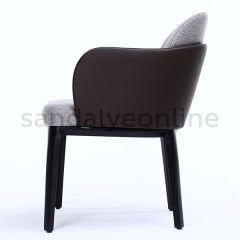Orbino Leather Upholstered Chair