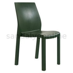 Yummy Plastic Study Chair Dark Green