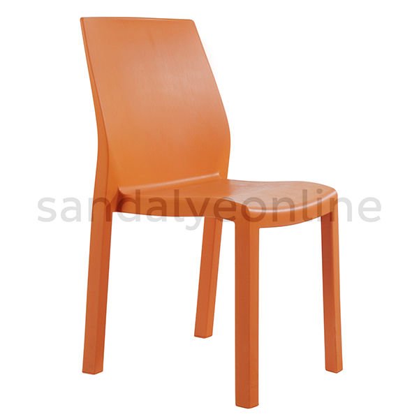 Yummy Plastic Study Chair Orange