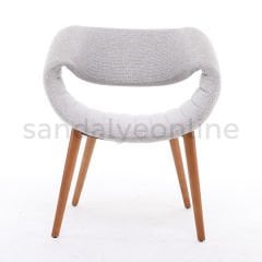 Curl Upholstered Wooden Chair