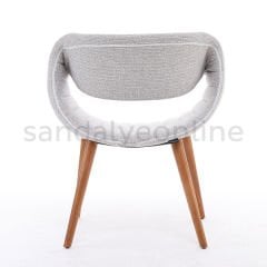 Curl Upholstered Wooden Chair