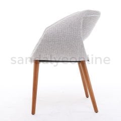 Curl Upholstered Wooden Chair