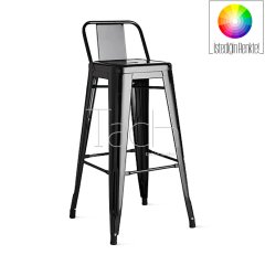 Tolix Sırtlı Bar Sandalyesi 75 cm