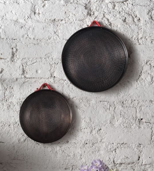 ALA Bakır Tepsi [Deri Kulp-23cm]