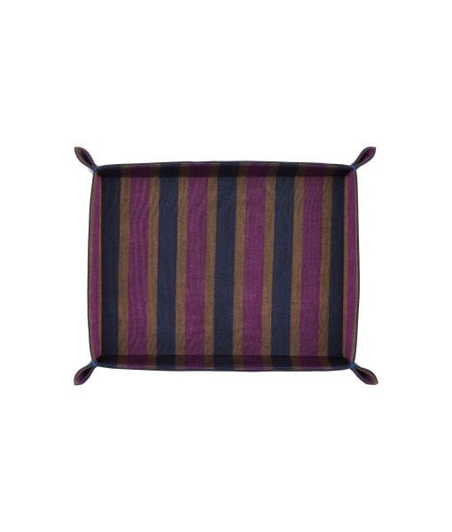 Dekoratif Deri Tepsi [24cmx17cm / Lacivert]