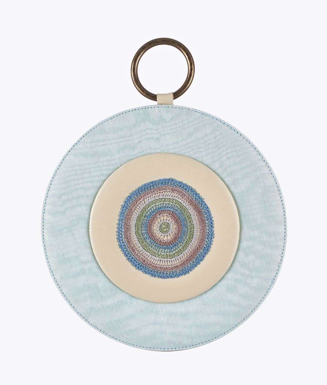 KLASİK Kutnu Nazarlık [Buz Mavisi-25cm]