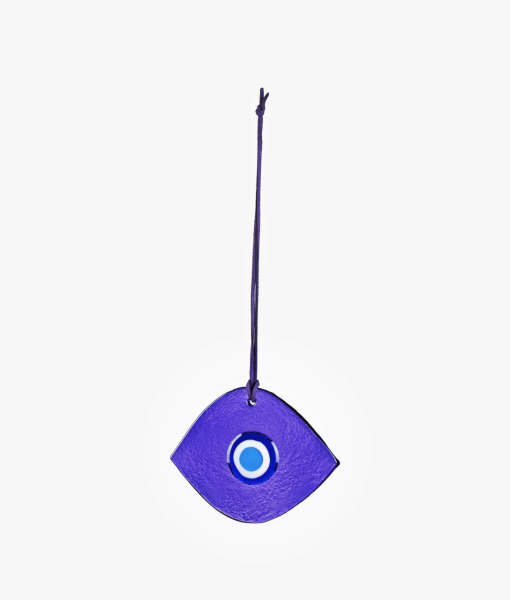 Cam Nazarlık [Mor-12cmx9cm]