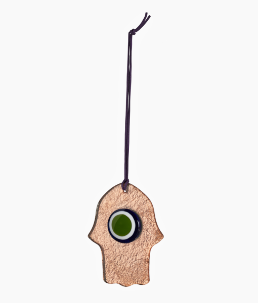 Cam Nazarlık [Kobalt/Yeşil-15,5cmx12,5cm]