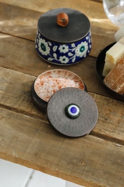 Bakır Lokumluk [Yeşil/Kobalt-11cmx4,5cm]