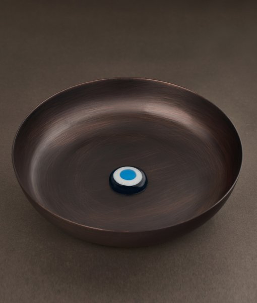 Bakır Hamam Tası [Turkuaz/Turkuaz-17cm]