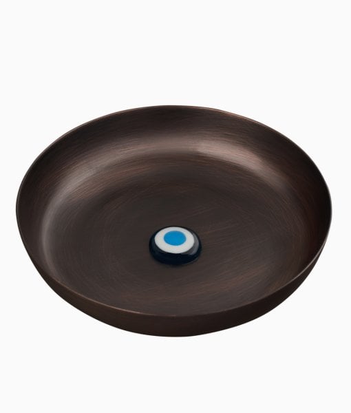 Bakır Hamam Tası [Turkuaz/Turkuaz-17cm]