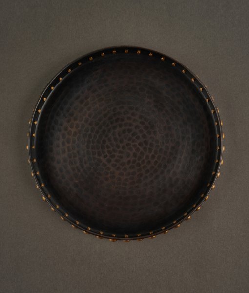 TOPUZLU Bakır Tepsi [23 cm]