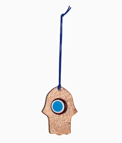 Cam Nazarlık [Kırmızı/Turkuaz-15,5cmx12,5cm]