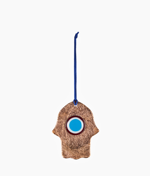 Cam Nazarlık [Kırmızı/Turkuaz-15,5cmx12,5cm]