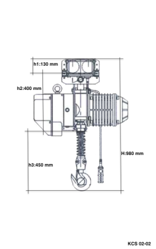 Paftar KCS-02-02 Elektrikli Zincirli Caraskal - 4 Hareketli