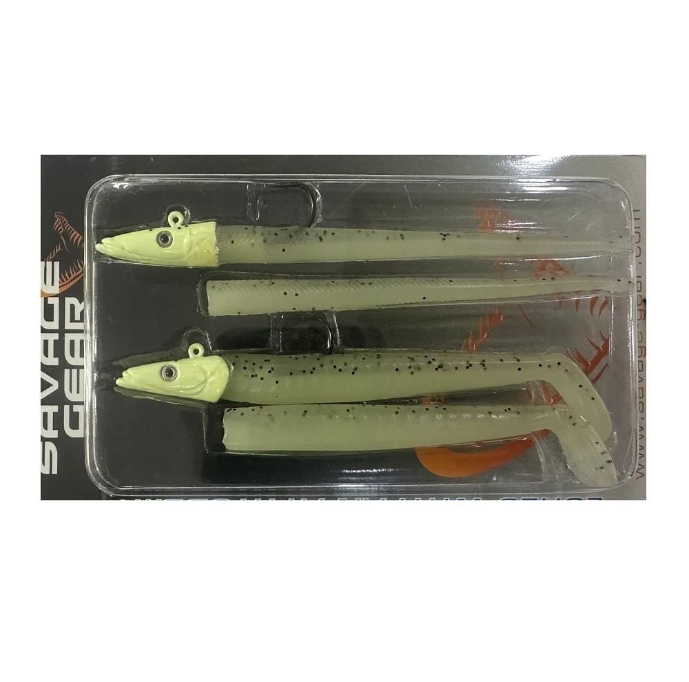 Savage Gear Sandeel and Slug 10cm 10g 4+2 Adet Suni Yem Glow