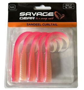 Savage Gear LB Sandeel Curtail 10 cm (5'li) Pink Glow