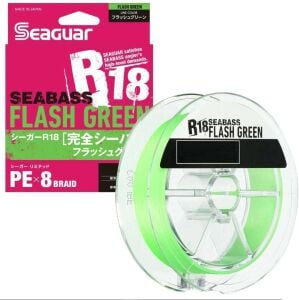 Seaguar R18 Seabass PE X8 1.0PE 0.165mm 150m İp Misina Flash Green